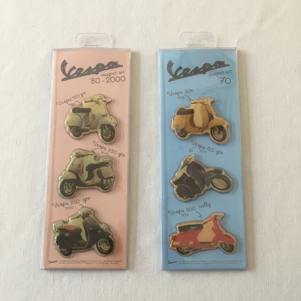 VESPA Magnet Sets x 2- Brand New 1970's - 80's